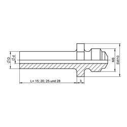 Gesipa Ersatzteil Mundstück 10/32 Sonderlänge