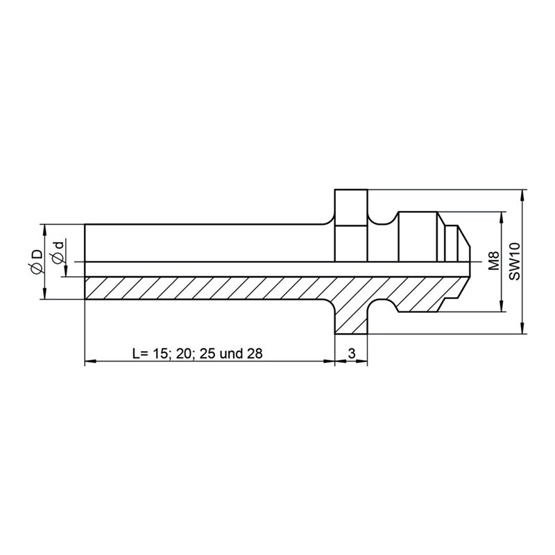 Gesipa Ersatzteil Mundstück 10/32 Sonderlänge