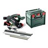 Metabo Akku-Handkreissäge KS 18 LTX 57 BL (691223000) mit Kappschiene KFS 44, metaBOX 340