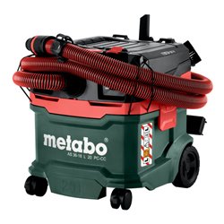 Metabo Akku-Nass-/Trockensauger AS 36-18 L 20 PC-CC (602072850) mit manueller Filterabreinigung und CordlessControl