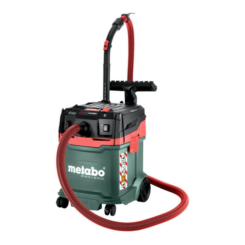 Metabo Akku-Nass-/Trockensauger AS 36-18 L 30 PC-CC (602073850) mit manueller Filterabreinigung und CordlessControl