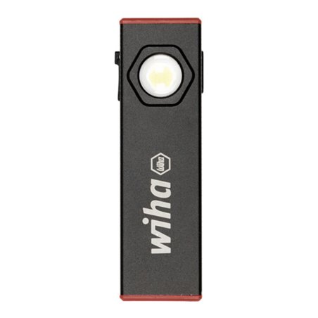 Wiha Handleuchte 800 lm, 5 Leuchtmodi, Werkstattlampe aufladbar, Akku LED Taschenlampe super hell, Arbeitsleuchte, USB-C aufladb