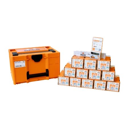 HECO Aktionskoffer 'Schreiner', HT-plus Senkkopfschraubensortiment für Schreiner, 4.900 Schrauben mit Zubehör, in Systainer3 M23