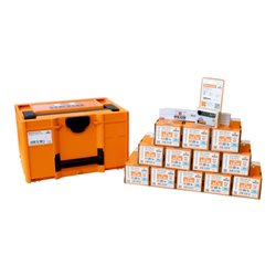 HECO Aktionskoffer 'Schreiner', HT-plus Senkkopfschraubensortiment für Schreiner, 4.900 Schrauben mit Zubehör, in Systainer3 M23