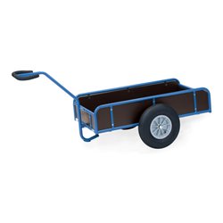 fetra Handwagen mit Kasten 4109L, Tragkraft 400kg Luft-Bereifung