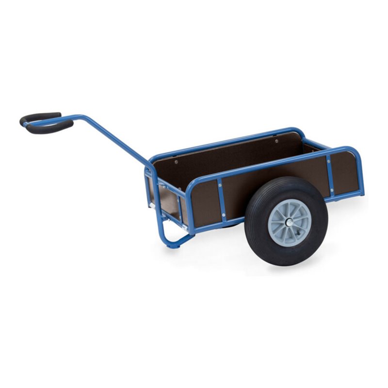 fetra Handwagen mit Kasten 4108L, Tragkraft 400kg Luft-Bereifung