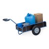 fetra Handwagen mit Kasten 4108L, Tragkraft 400kg Luft-Bereifung