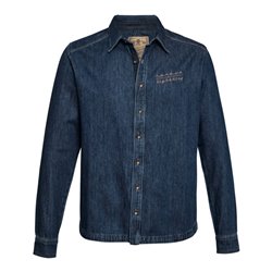 STIHL Hemd Gr. M DENIM CONTRA Blau