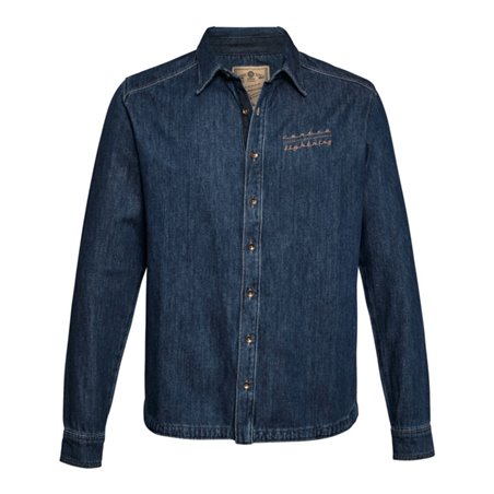 STIHL Hemd Gr. M DENIM CONTRA Blau
