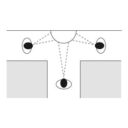 Moravia Kugelspiegel aus Acrylglas 3-Wege-Spiegel