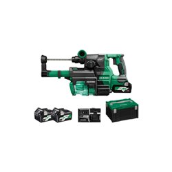 HiKOKI Akku-Bohr- und Meißelhammer (SDS-plus) DH3628DA (2,5 Ah) (HSC III) + Staubabsaugung