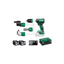 HiKOKI Akku-Bohrschrauber DS18DDQ (5,0 Ah) (HSC II) Quick inkl. Zubehör