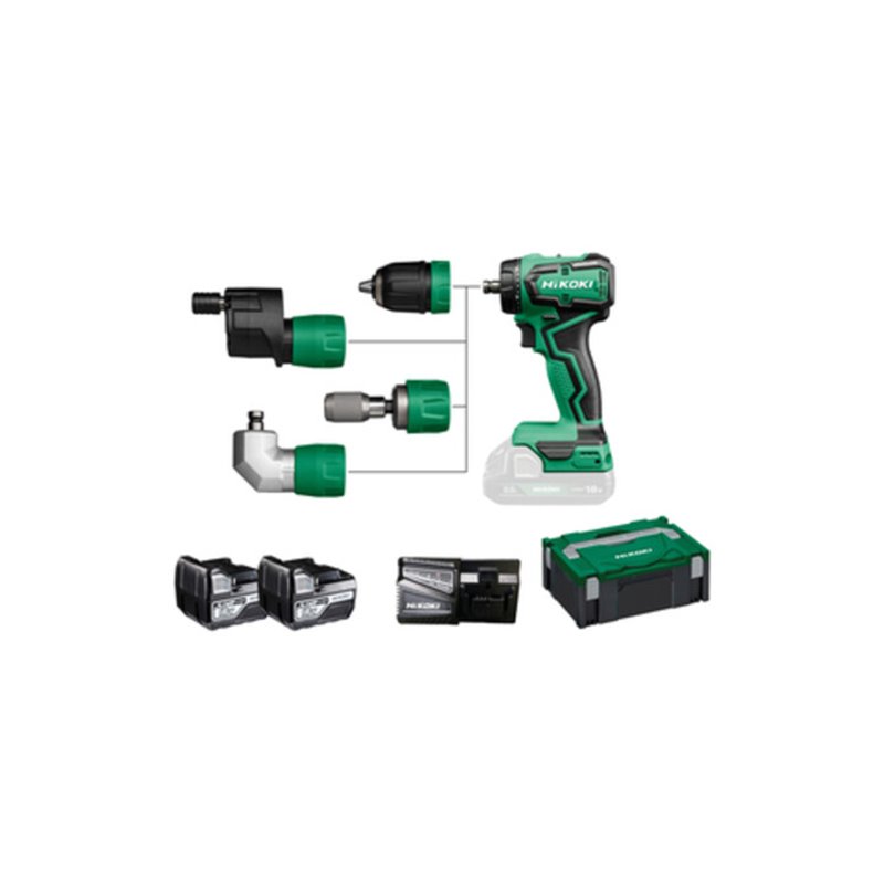 HiKOKI Akku-Bohrschrauber DS18DDQ (5,0 Ah) (HSC II) Quick inkl. Zubehör