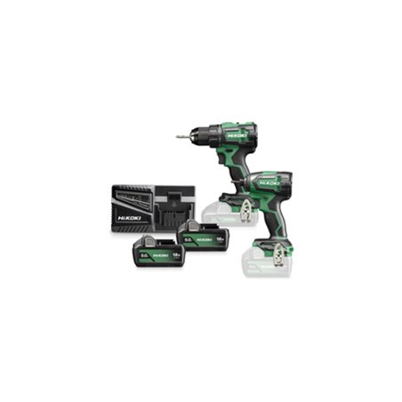 HiKOKI Combo-Kit Akku Bohrschrauber + Schlagschrauber KC18DE-2