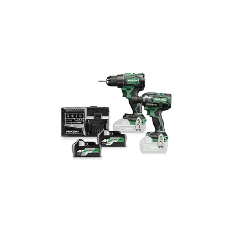 HiKOKI Combo-Kit Akku Bohrschrauber + Schlagschrauber KC18DE