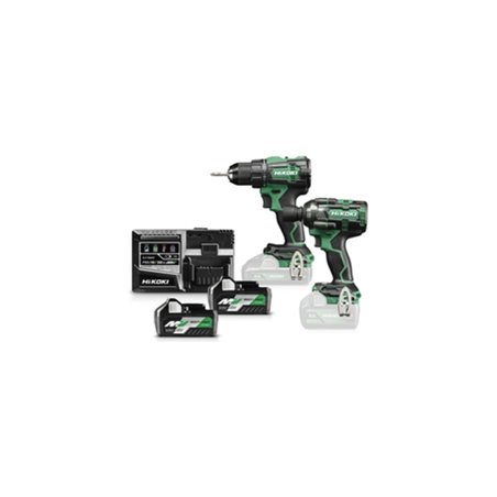 HiKOKI Combo-Kit Akku Bohrschrauber + Schlagschrauber KC18DE