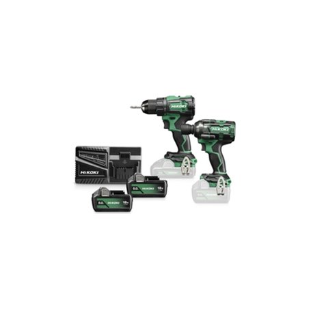 HiKOKI Combo-Kit Akku Bohrschrauber + Schlagschrauber KC18DE