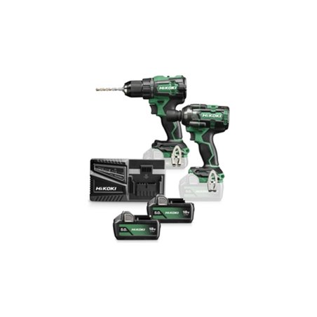 HiKOKI Combo-Kit Akku Schlagschrauber + Schlagbohrschrauber KC18DE