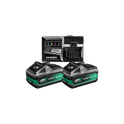 HiKOKI 2 Akkus 36 V 4,0 Ah / 18V 8,0 Ah MULTI VOLT BSL36B18X + Ladegerät UC18YSL3