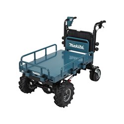 Makita Akku-Schubkarre 2x18V, 300 kg, 0-1,5/3,5 km/h, höhenverstellbare Ladefläche