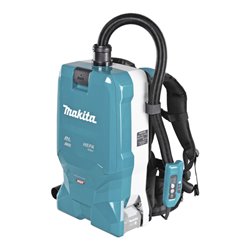 Makita Akku-Rucksackstaubsauger 40V max., 200 mbar, 6 l