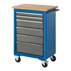 Rau Rollwerkbank Buche-Top mit 6 Schubladen