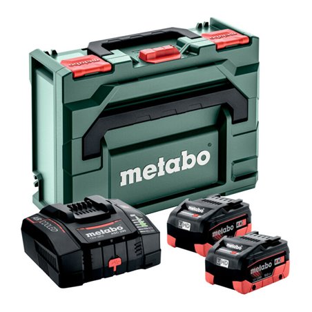 Metabo Basic-Set 2 x LiHD 10 Ah ASC 290 +metaBOX 145
