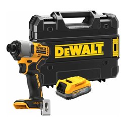 DEWALT Akku-Schlagschrauber 1/4', max. 192 Nm inkl. Powerstack Akku (18 V/1,7 Ah)