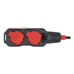 Brennenstuhl Professional Powerblock mit Verlängerungsleitung PB 1100 IP54 4-fach 15m schwarz H07RN-F 3G1,5