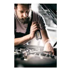 Brennenstuhl LED Akku Handleuchte HL 701 A / LED Arbeitsleuchte für außen IP54 (700+100lm, inklusive USB C Ladekabel, bis zu 10h