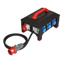 Brennenstuhl Professional Gummi-Baustromverteiler BSV 5-32A FI Typ B 2m H07RN-F 5G6,0 1xCEE32A+2x16A,6x230V