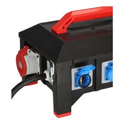 Brennenstuhl Professional Gummi-Stromverteiler BSV 5 2m H07RN-F 5G6,0 1xCEE32A+2x16A, 6x230V