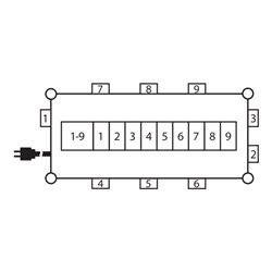 Brennenstuhl Professional Gummi-Stromverteiler BSV 5 2m H07RN-F 5G6,0 1xCEE32A+2x16A, 6x230V