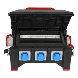 Brennenstuhl Professional Gummi-Baustromverteiler BSV 5-63A FI Typ B 2m H07RN-F 5G16,0 1xCEE32A+2x16A,6x230V