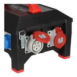 Brennenstuhl Professional Gummi-Baustromverteiler BSV 5-63A FI Typ B 2m H07RN-F 5G16,0 1xCEE32A+2x16A,6x230V