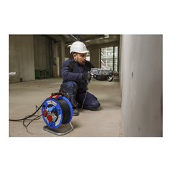 Brennenstuhl Garant CEE IP44 Industrie-/Baustellen-Kabeltrommel (30m Kabel in schwarz, Spezialkunststoff, Baustelleneinsatz und 