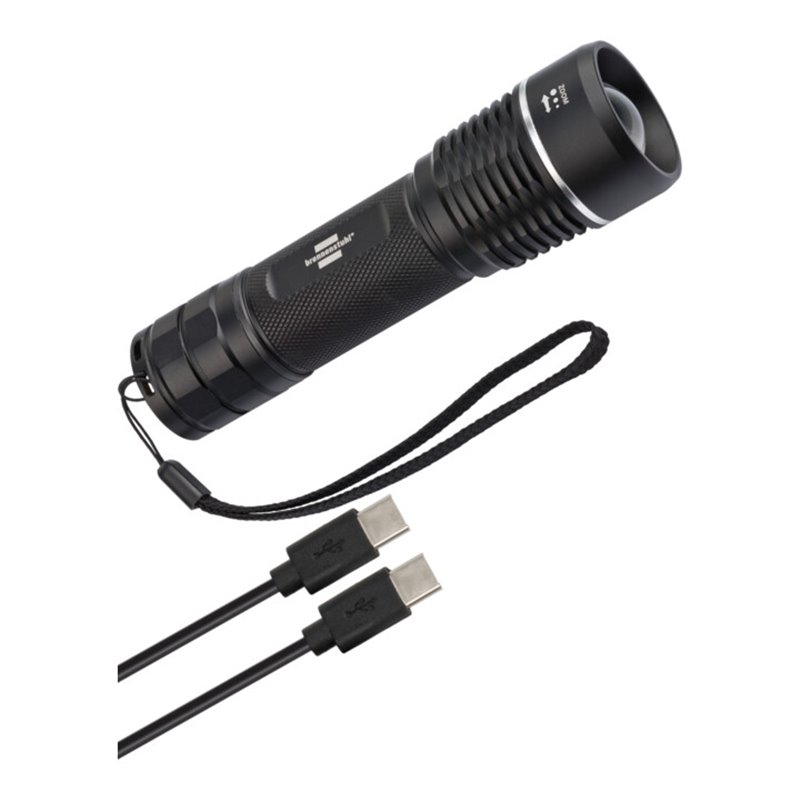 Brennenstuhl LuxPremium Akku-Fokus LED-Taschenlampe TL 1201 AF IP67 / Taschenleuchte mit heller CREE-LED (stufenloser Fokus, 120