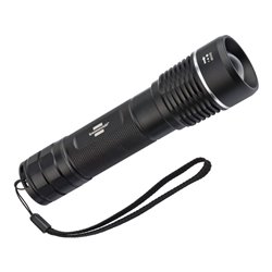Brennenstuhl LuxPremium Akku-Fokus LED-Taschenlampe TL 1201 AF IP67 / Taschenleuchte mit heller CREE-LED (stufenloser Fokus, 120