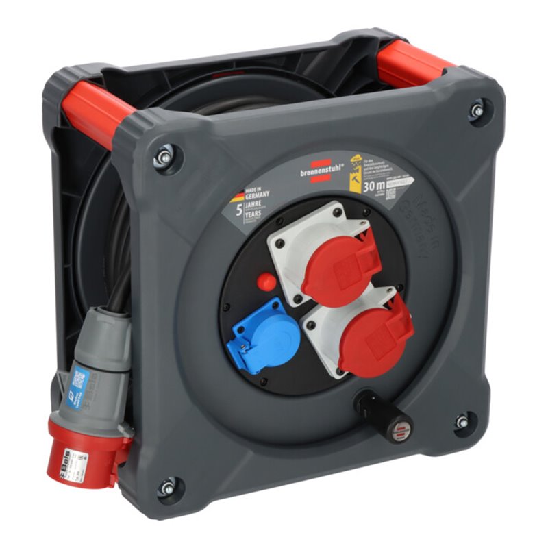 Brennenstuhl Professional CEE-Kabeltrommel KD 3200 C7 IP44, 30m H07RN-F 5G2,5