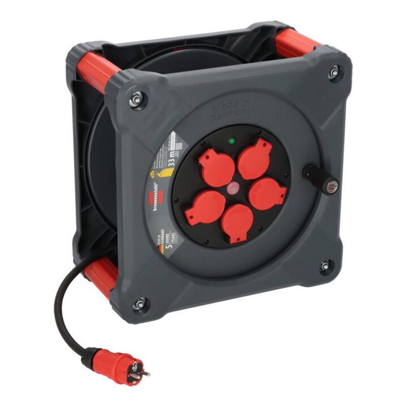 Brennenstuhl Professional Baustellen-Kabeltrommel KA 3200 5 IP44, 33m H07RN-F 3G2,5