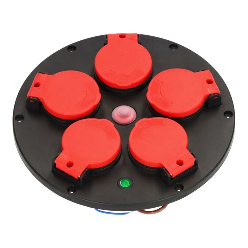 Brennenstuhl Professional Steckdoseneinsatz - Montageplatte (5-fach IP44 Thermostat mit Bereitschaftsanzeige für Brennenstuhl Ka