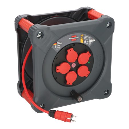 Brennenstuhl Professional Baustellen-Kabeltrommel KA 3210 5 IP44, 33m H07BQ-F 3G2,5
