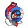Brennenstuhl Garant CEE 1 IP44 Kabeltrommel (25m Kabel in signalrot, aus Spezialkunststoff, Einsatz im Außenbereich, Made in Ger