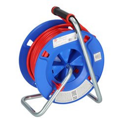 Brennenstuhl Garant CEE 1 IP44 Kabeltrommel (25m Kabel in signalrot, aus Spezialkunststoff, Einsatz im Außenbereich, Made in Ger
