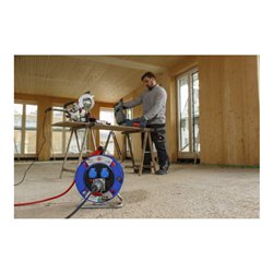 Brennenstuhl Garant CEE 1 IP44 Kabeltrommel (25m Kabel in signalrot, aus Spezialkunststoff, Einsatz im Außenbereich, Made in Ger