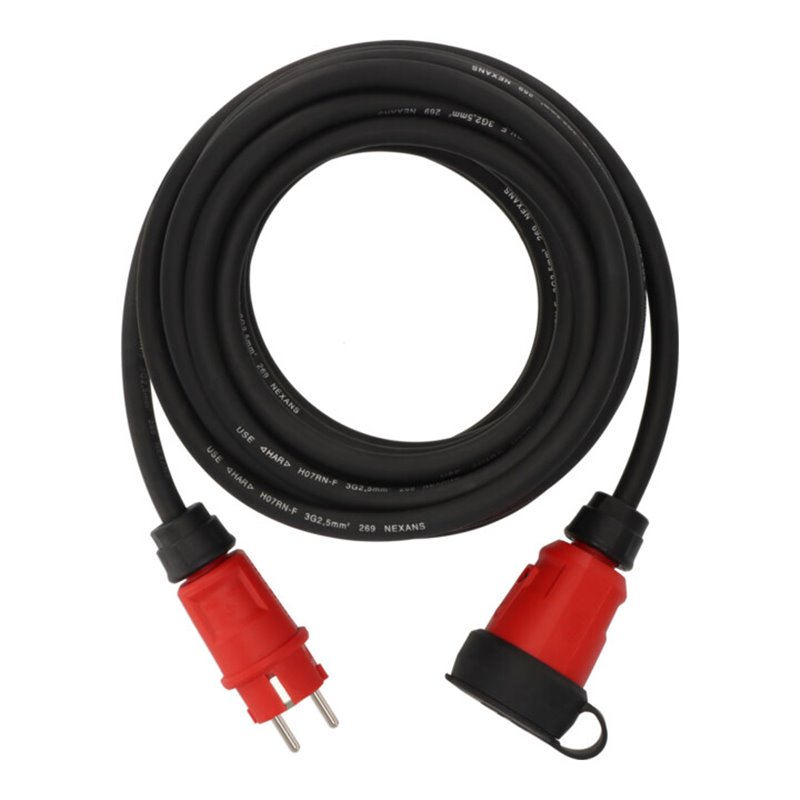 Brennenstuhl Professional Verlängerungskabel VN 1200 IP44, 10m schwarz H07RN-F 3G2,5