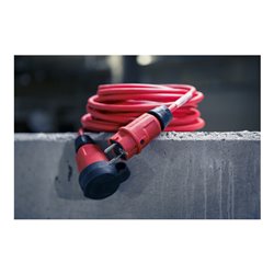Brennenstuhl Professional Verlängerungskabel VQ 1200 IP44, 10m rot H07BQ-F 3G2,5