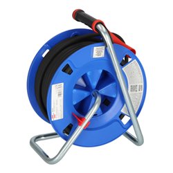 Brennenstuhl Garant CEE 1 IP44 Kabeltrommel (CEE-Kabeltrommel mit 30m Kabel in schwarz, aus Spezialkunststoff, für den ständigen
