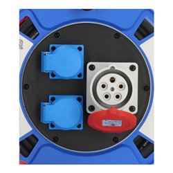 Brennenstuhl Garant CEE 1 IP44 Kabeltrommel (CEE-Kabeltrommel mit 30m Kabel in schwarz, aus Spezialkunststoff, für den ständigen