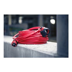 Brennenstuhl Professional Verlängerungskabel VQ 2100 IP44, 25m rot H07BQ-F 3G1,5